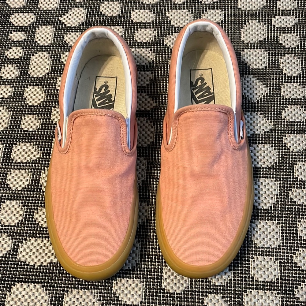 Vans Slip On Classic Sneakers Pink with Natural Rubber size 7